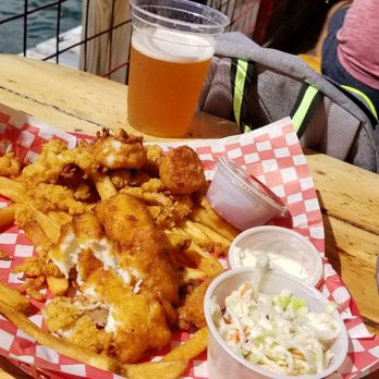 Barking Crab - Fried Seafood platter, simply yummmmy! Refreshing,lite coleslaw made with out mayo. - Seafood Near Me - Boston, Massachusetts Barking Crab - Fried Seafood platter, simply yummmmy! Refreshing,lite coleslaw made with out mayo. - Seafood Near Me - Boston, Massachusetts