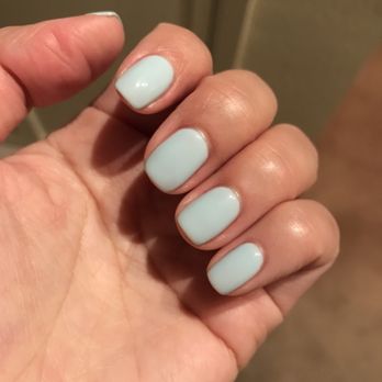 Aquatica Nails - " It's a boy" gel mani by Angie - Nail Salons Near Me - San Francisco, California