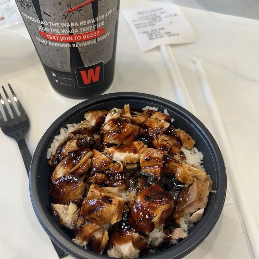 WaBa Grill - mini chicken bowl w/ spicy waba sauce - Asian Fusion Near Me - ONTARIO, California WaBa Grill - mini chicken bowl w/ spicy waba sauce - Asian Fusion Near Me - ONTARIO, California
