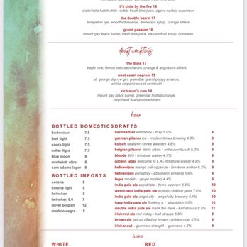 Hangar 18 Bar + Kitchen - Menu as of March 2022 - Sports Bars Near Me - Los Angeles, California Hangar 18 Bar + Kitchen - Menu as of March 2022 - Sports Bars Near Me - Los Angeles, California