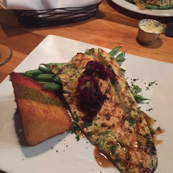 Brick 29 - Hagerman trout with polenta and green beans. - New American Near Me - Nampa, Idaho