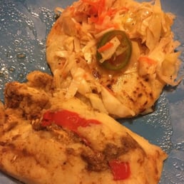 Tamale & pupusa. Tamale & pupusa.