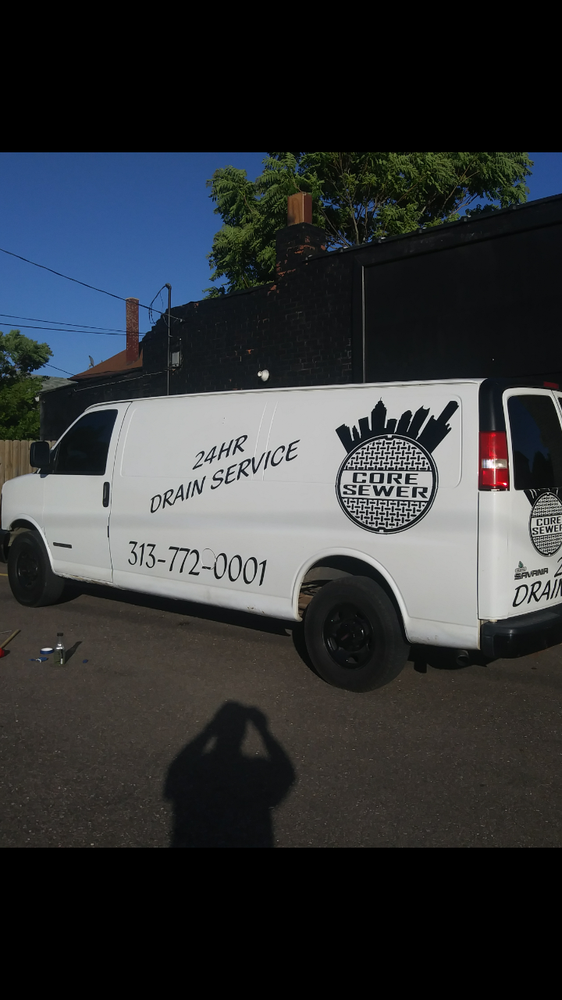 Slide of Core Sewer & Drain Cleaning