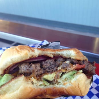 Stewart&Grub - Bacon Avocado Cheese Burger; burgers are high quality and very yummy! - Chicken Wings Near Me - Downey, California