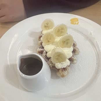 Fluffy Fluffy Dessert Cafe - Carollton - Coco banana croffle - Desserts Near Me - Carrollton, Texas