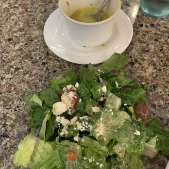 Greek Corner Cafe North County - Greek Salad and the Greek soup, very flavorful. - Greek Near Me - Carlsbad, California