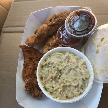 Mama T's Oakland - Chicken strips (11) with potato salad, bbq sauce - Caterers Near Me - Oakland, California