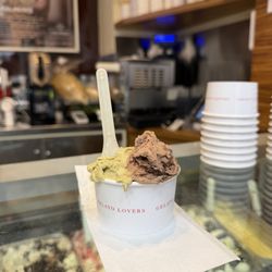 Lemongrass Gelato - my gelato at the counter