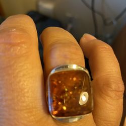 Serendipity - Amber ring.