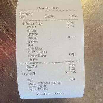 Cook Out - Burgers Near Me - Columbia, South Carolina