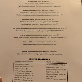 Pluck Wines - Menu - Wine Bars Near Me - New Orleans, Louisiana