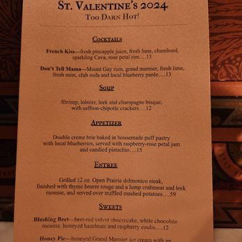 Peter Herdic House - Valentine's day special menu - Bed & Breakfast Near Me - Williamsport, Pennsylvania Peter Herdic House - Valentine's day special menu - Bed & Breakfast Near Me - Williamsport, Pennsylvania