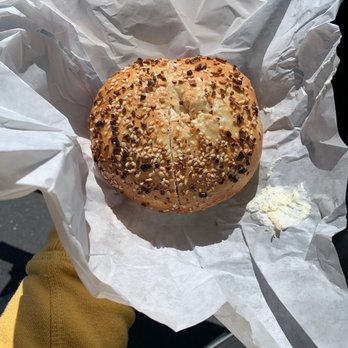 The Bagel Corner - All seed bagel with cream cheese - Bagels Near Me - Salinas, California The Bagel Corner - All seed bagel with cream cheese - Bagels Near Me - Salinas, California
