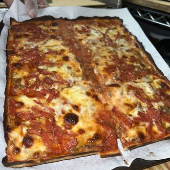 Lazzara's Pizza - Pepperoni Sausage Pizza - Pizza Near Me - New York, New York Lazzara's Pizza - Pepperoni Sausage Pizza - Pizza Near Me - New York, New York