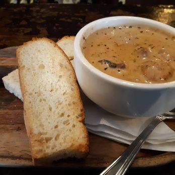 Leader Block Wine & Eatery - Best Mushroom soup ever!!! - Wine Bars Near Me - Ferndale, Washington