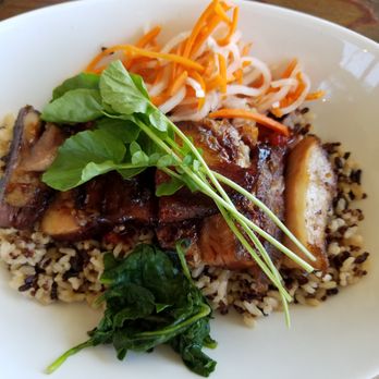 Rabano - Pork belly plate with ancient grains - Juice Bars & Smoothies Near Me - Hermosa Beach, California Rabano - Pork belly plate with ancient grains - Juice Bars & Smoothies Near Me - Hermosa Beach, California