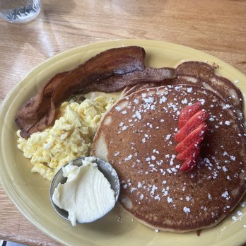 Little Cheerful Cafe - Pancakes with eggs and bacon - Breakfast & Brunch Near Me - Bellingham, Washington Little Cheerful Cafe - Pancakes with eggs and bacon - Breakfast & Brunch Near Me - Bellingham, Washington