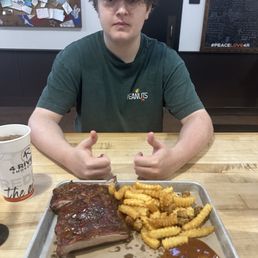 1/2 rack of 1/2 Rack St. Louis Ribs 1/2 rack of 1/2 Rack St. Louis Ribs