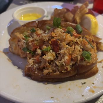 Hurricane Seafood Restaurant - Lobster Roll (after eating about 1/2 of the lobster meat out of it already) - Seafood Near Me - St Pete Beach, Florida Hurricane Seafood Restaurant - Lobster Roll (after eating about 1/2 of the lobster meat out of it already) - Seafood Near Me - St Pete Beach, Florida