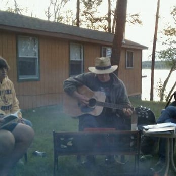 Knotty Pines Resort - the sing-a-long by the camp fire - Resorts Near Me - Nevis, Minnesota