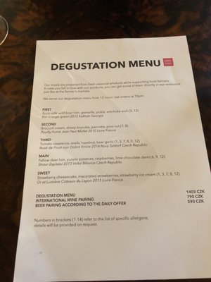 Menu photo 1 Art&Food Had Prague, PR