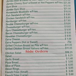 Menu 2026