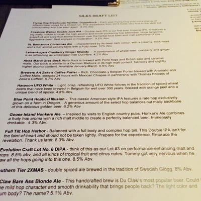 Menu photo 2 Silks Baltimore, MD