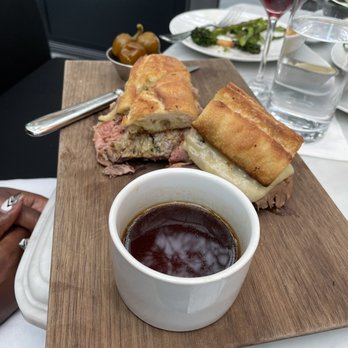 RH Rooftop Restaurant at RH Dallas - Shaved ribeye sandwich - American Near Me - Dallas, Texas RH Rooftop Restaurant at RH Dallas - Shaved ribeye sandwich - American Near Me - Dallas, Texas