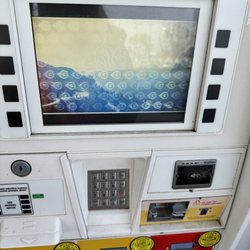 Shell Gas Station - Little screen to entertain you while waiting