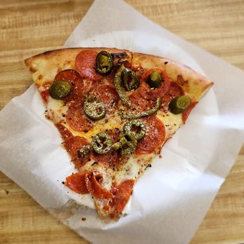 Bonello's New York Pizza - Pepperoni pizza with jalapeño - Pizza Near Me - Torrance, California