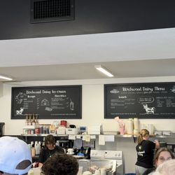 Birchwood Dairy - Menu board including shakes and floats