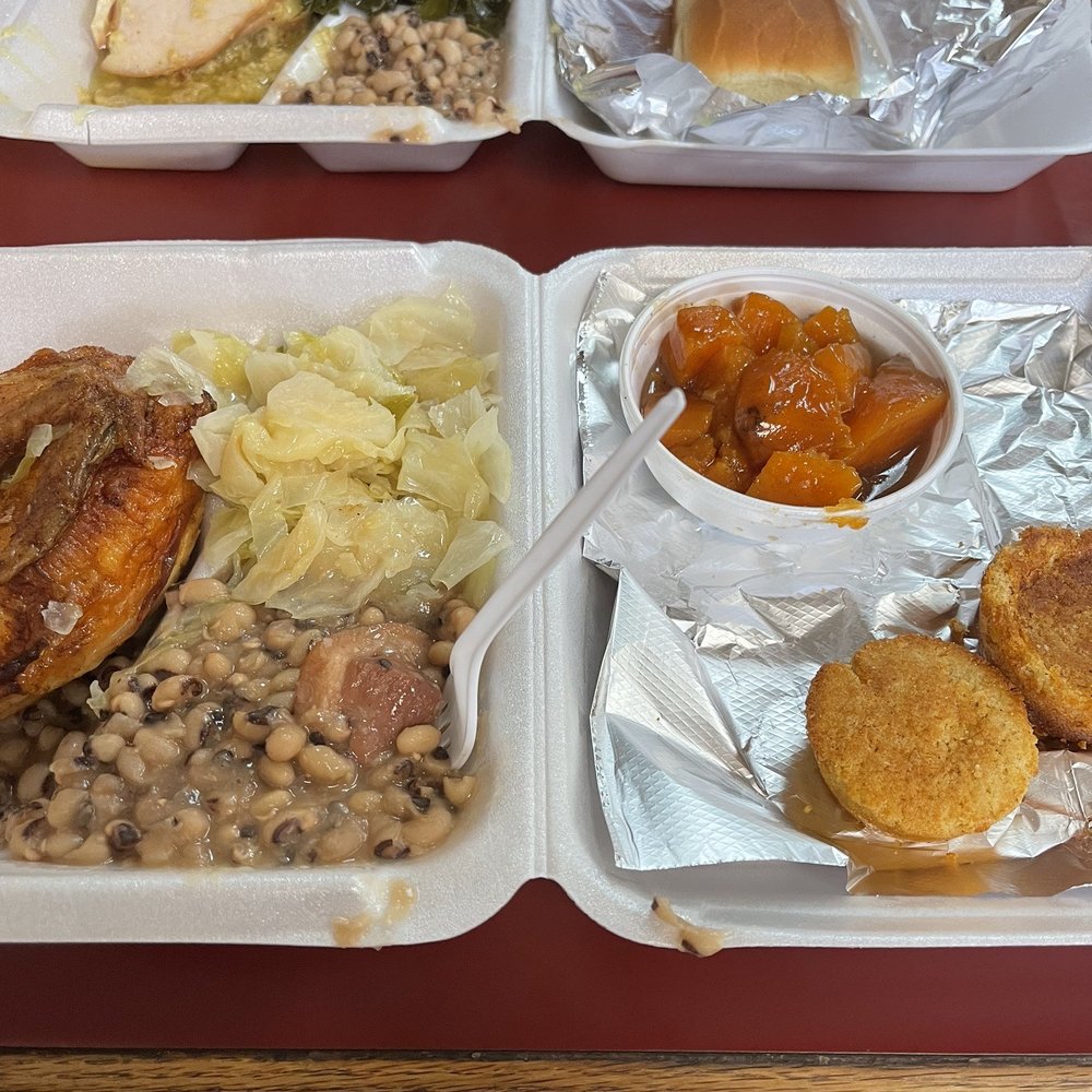 Fife's Restaurant - 1)Baked Chicken Cabbage Black Eye Peas Yams Cornbread 2)Turkey/Dressing Collards Black Eye Peas Rolls - Breakfast & Brunch Near Me - Birmingham, Alabama
