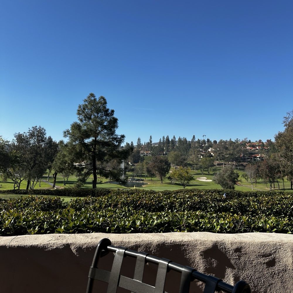 View of the golf course from our table View of the golf course from our table