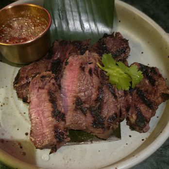Sappeisan - Crying tiger 3.5/5. Not bad not wow. They list ribeye is used but texture was more hanger - Thai Near Me - New York, New York