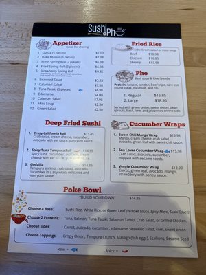 Menu photo 2 Sushi & Pho Greer, SC