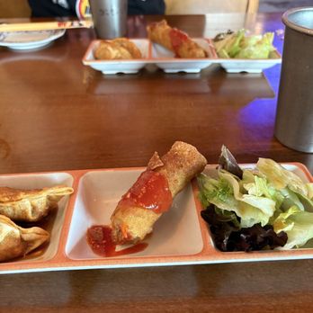 Aji Izakaya - Salad, egg roll and gyoza - Sushi Bars Near Me - Cypress, Texas Aji Izakaya - Salad, egg roll and gyoza - Sushi Bars Near Me - Cypress, Texas