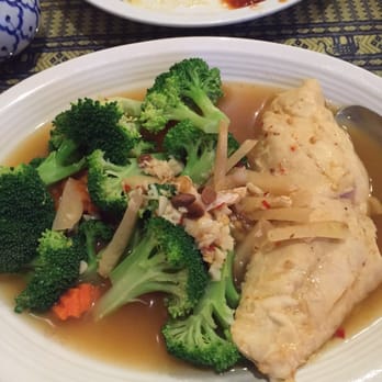 Naung Mai Thai Kitchen - Steamed Opakapaka...$16.00. - Thai Near Me - Hilo, Hawaii Naung Mai Thai Kitchen - Steamed Opakapaka...$16.00. - Thai Near Me - Hilo, Hawaii