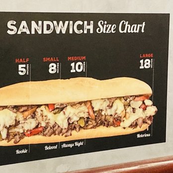 Capriotti's Sandwich Shop - Sub sizes - Sandwiches Near Me - Scottsdale, Arizona