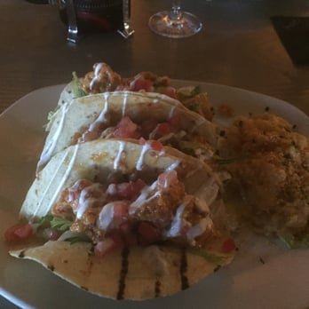 Bonefish Grill - Bang Bang Shrimp Tacos + Potatoes Au Gratin - Seafood Near Me - Brentwood, Missouri Bonefish Grill - Bang Bang Shrimp Tacos + Potatoes Au Gratin - Seafood Near Me - Brentwood, Missouri