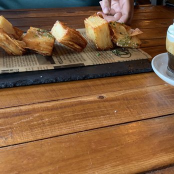 Farmhouse Cafe - Potato mille-feuille and cafe viennois. - Breakfast & Brunch Near Me - Honolulu, Hawaii