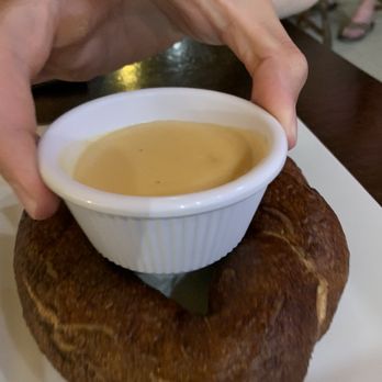 Weeping Radish Farm Brewery - Soft Pretzel with Beer Cheese - Breweries Near Me - Grandy, North Carolina