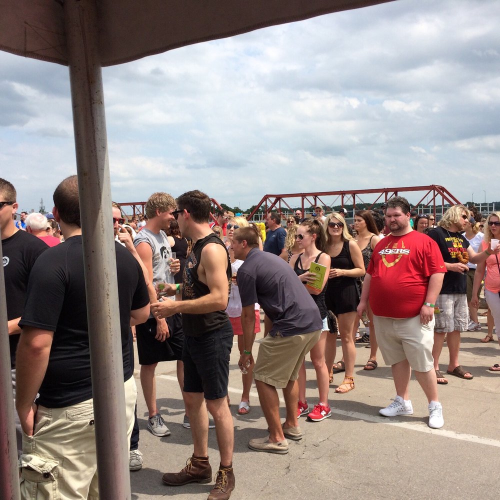 Iowa Craft Beer Tent - a large group of people standing in line - Breweries Near Me - Des Moines, Iowa Iowa Craft Beer Tent - a large group of people standing in line - Breweries Near Me - Des Moines, Iowa