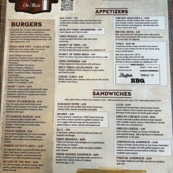 Bummie's On Main - Menus page 2 - Burgers Near Me - Newark, Ohio