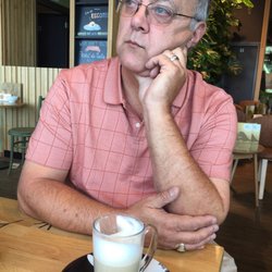 Bagels & Beans - Donald is mesmerized by the water traffic