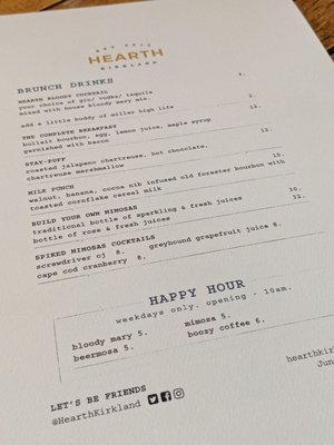 Menu photo 2 Hearth Kirkland, WA Menu photo 2 Hearth Kirkland, WA