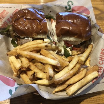 The New Chili's Philly with fries