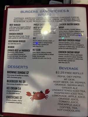 Menu photo 4 The Happy Crab Eastport, ME Menu photo 4 The Happy Crab Eastport, ME