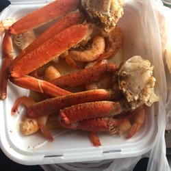 Gulf Seafood Market - 1 lb crab legs 1/2 lb shrimp $30. Wish the clusters were actually full.