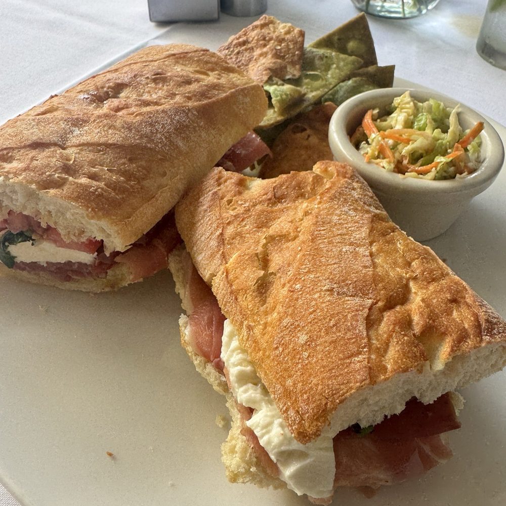 Peacock Cafe - prosciutto and mozzarella on baguette - Wine Bars Near Me - Washington, DC, District of Columbia