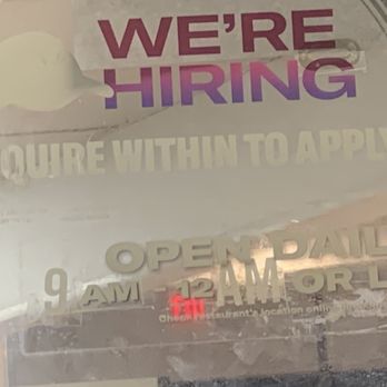 Taco Bell - "Hiring, inquire within" is a little misleading when all the doors are locked... - Fast Food Near Me - Lakewood, Colorado Taco Bell - "Hiring, inquire within" is a little misleading when all the doors are locked... - Fast Food Near Me - Lakewood, Colorado